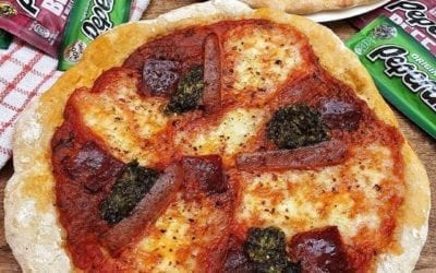 @fowlsmouthsfood’s Peperami Sourdough Pizza