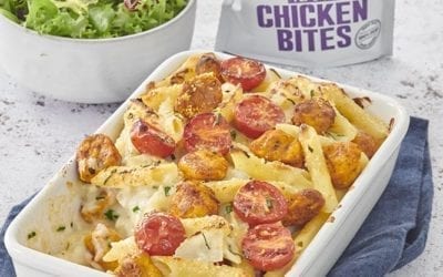 CHICKEN AND PARMESAN PASTA BAKE